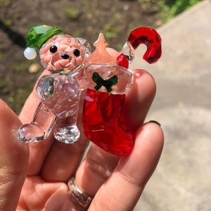 2020 Swarovski Christmas Kris Bear with box